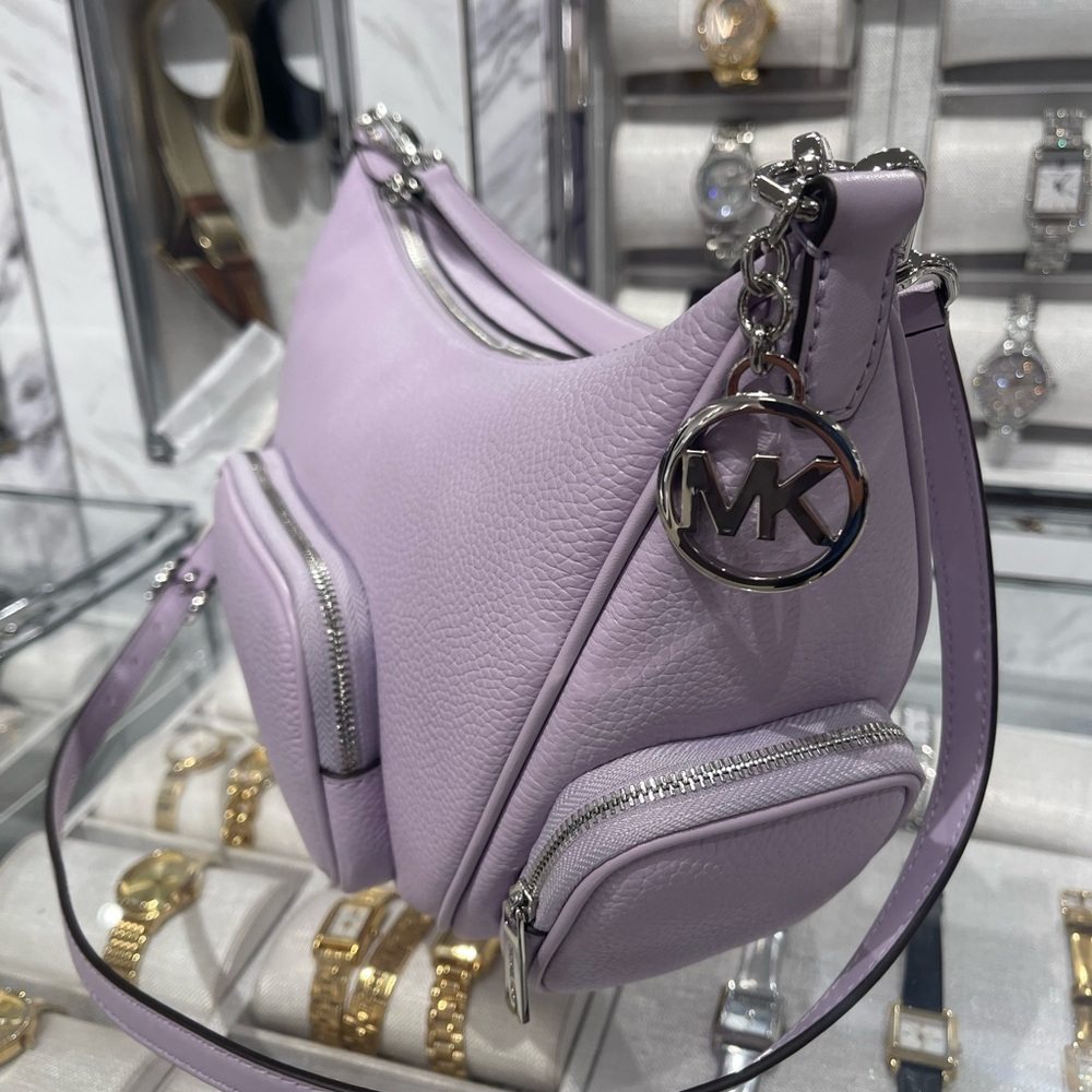 MICHAEL KORS Merritt Medium Pebbled Leather Convertible Shoulder Bag
Quartz 
NWT - Picture 13 of 16